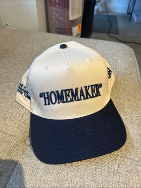 HOMEMAKER Husband PSA hat - White & Navy
